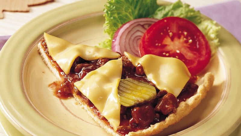 Barbecue Cheeseburger Pizza