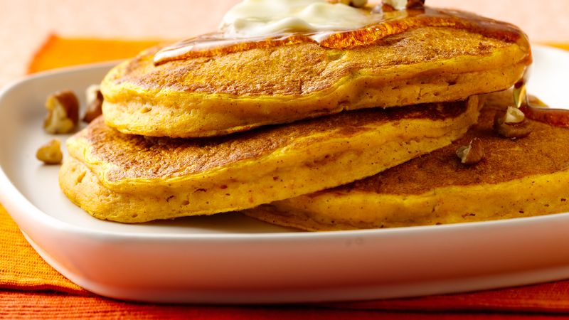 Candied Ginger Pumpkin Pancakes