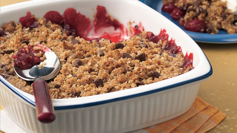 Chocolate-Cherry Crisp