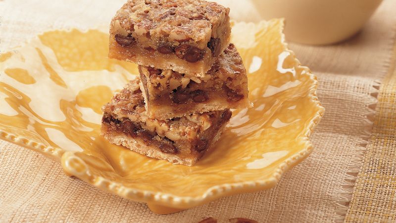 Chocolate Chip-Pecan Pie Bars