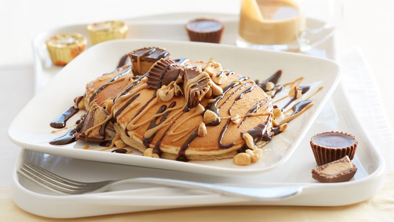 Chocolate-Peanut Butter Pancakes