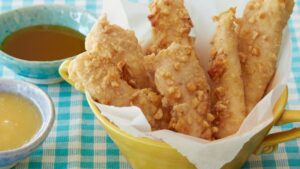 Crunchy Honey Roasted Chicken Fingers