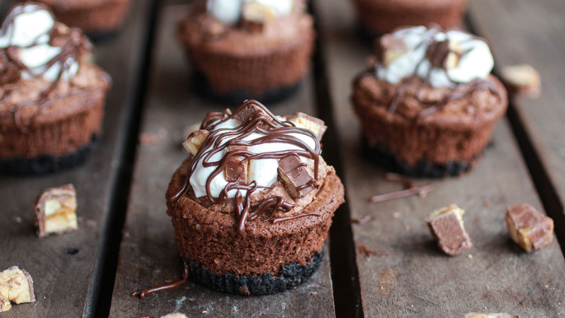 Death By Chocolate Mini Cheesecake Pies