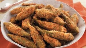 Fried Pecan Okra