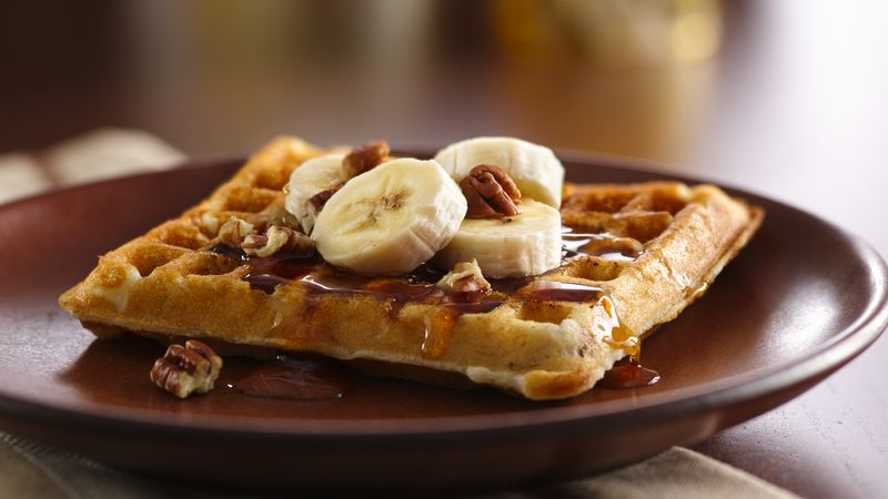 Gluten-Free Banana Pecan Waffles