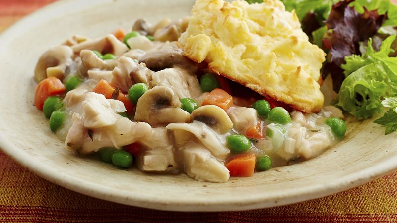 Gluten-Free Cheddar Biscuit Chicken Pot Pie