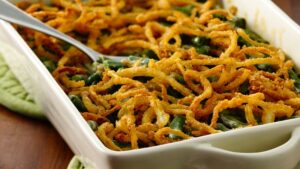 Gluten-Free Green Bean Casserole with Fried Onions