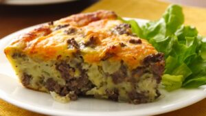 Gluten-Free Impossibly Easy Cheeseburger Pie