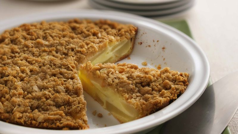 Impossibly Easy Pear-Custard Pie