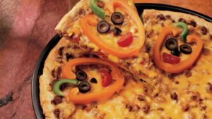 Jack-o'-Lantern Pizza