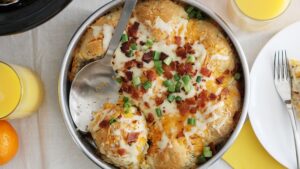 Loaded Mashed Potato-Stuffed Biscuits