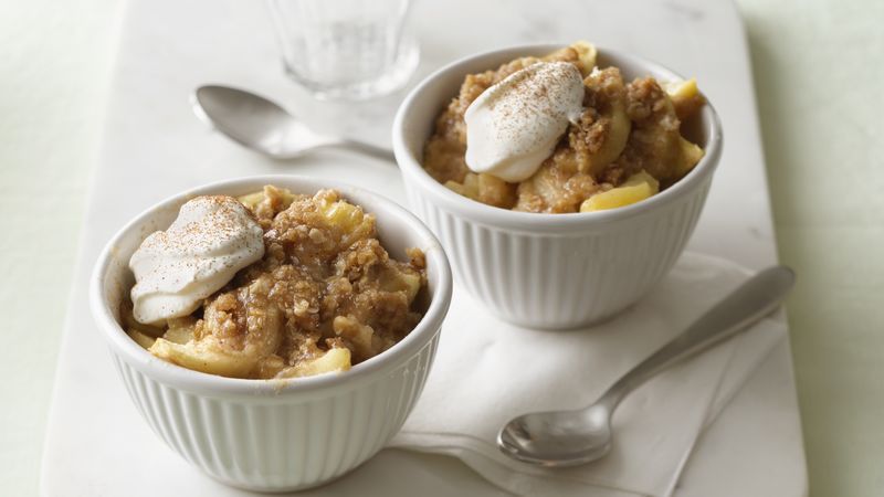 Microwave Apple Crisp