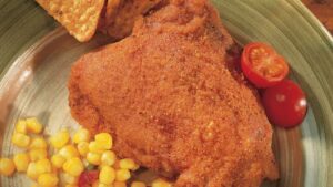 Microwave Chili-Coated Chicken