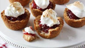 Mini Cranberry Meringue Pies