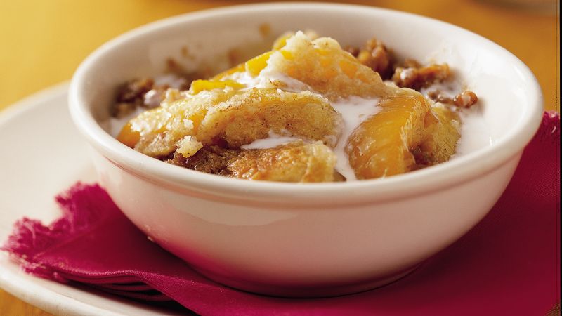 Praline Peach Cobbler