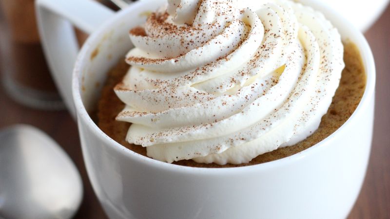 Pumpkin Spice Latte Mug Cakes