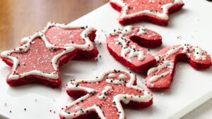 Red Velvet Christmas Pancakes