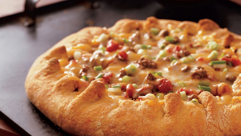 Salsa Pizza with Cheese Crust