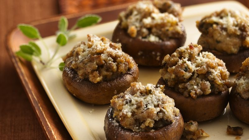 Sausage-Stuffed Mushrooms