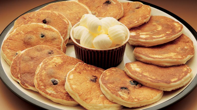 Sour Cream Blueberry Pancakes