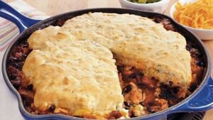 Spicy Tex Mex Chicken Cobbler