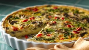 Spinach Mushroom Quiche