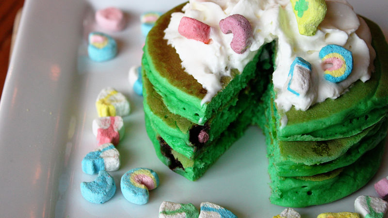 Top o’ the Mornin Lucky Charms® Pancakes