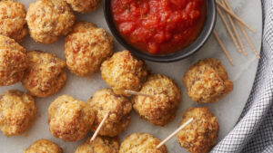 Turkey-Parmesan Cheese Balls