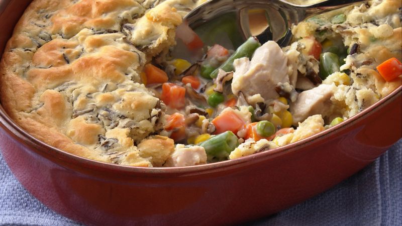 Wild Rice-Turkey Pot Pie